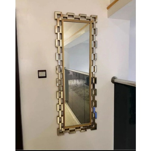 Modern Decorated Rectangular Wall Mirror