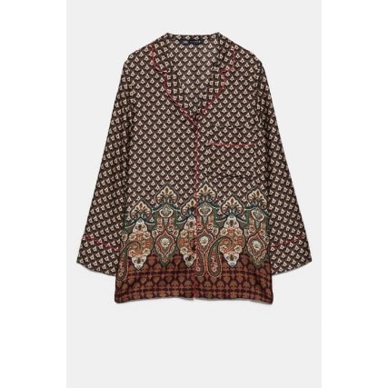 Flowy Lapel Collar Top