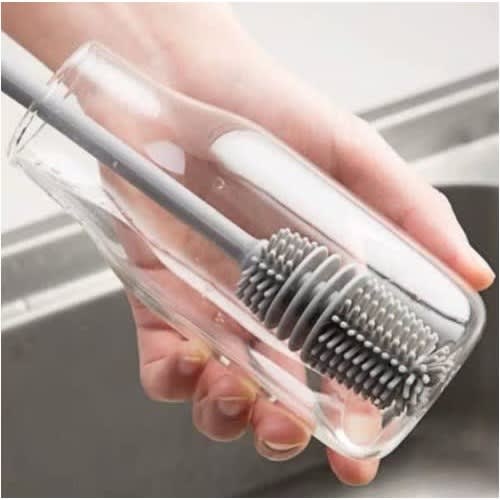 Silicone Long Handle Bottle & Glass Cleaning Brush