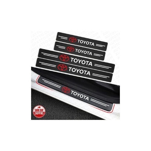 4 Pieces Toyota Door Plate Sill Anti Scratch Sticker Protector Universal Fit
