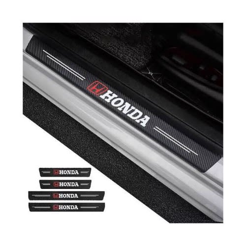 4 Pieces Honda Door Step Plate Sill Anti Scratch Sticker Protector -  Universal Fit