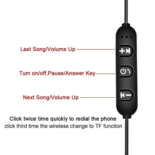 Bluetooth Super Bass Magnetic Wireless Neckband With Mic For All Phones