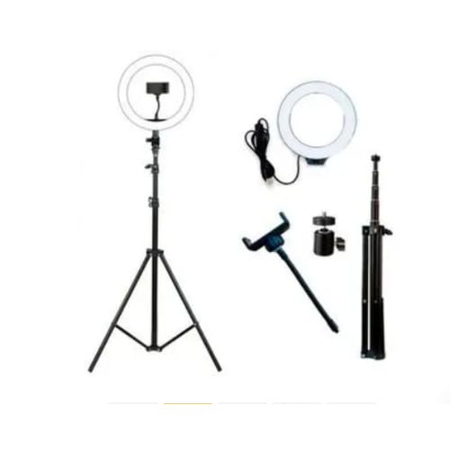 Phone Tripod Stand For Live Streaming With Led Ring Light - 10"
