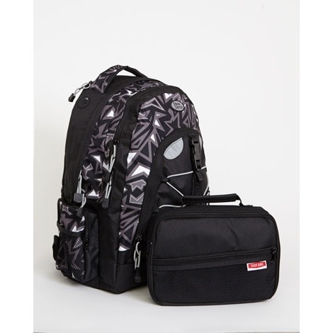 Big Cool Backpack & Free Lunch Box Set- Black