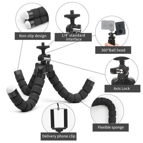 Remote Controlled Selfie Stand Monopod Flexible Mobile Phone Holder For Android & iOS