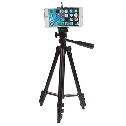 31210 Video Camera Camcorder Mobile Tripod With Phone Holder & Carry Bag