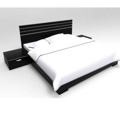 J Best Dindly 6ft X 6ft Bedframe & Night Stand