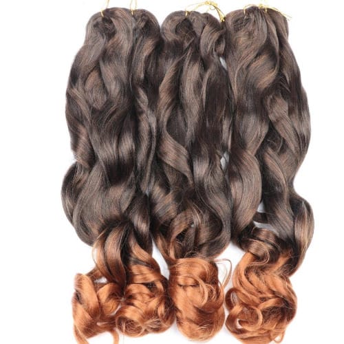 Curly Ombre Attachment Extension For Braiding