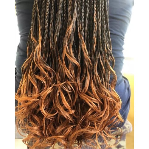 Curly Ombre Attachment Extension For Braiding