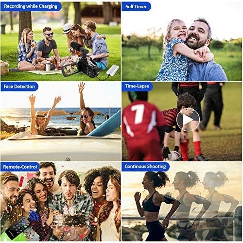 Hd 1080P Powerful Digital 24MP Camera With Mic & Wide Angle Lens Night Vision Camcorder