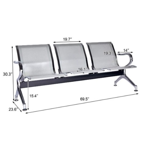 3 Sitter Airport Waiting Chair