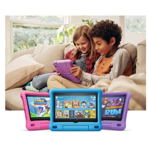 Fire Kids Edition 8 10th Generation (2020) 32GB Storage - 2GB RAM - Pink Pouch