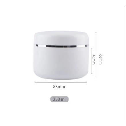 Empty Cosmetics Plastic Jars- 250ml - 50pieces