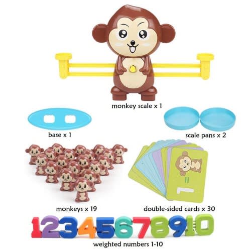 Monkey Balance Math Game - Addition & Subtraction Learning