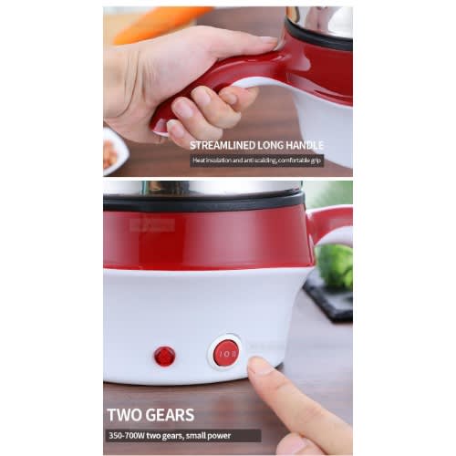 Doublel Layer 1.35l Multi-function Non-stick Frying Pan & Cooker Electric Rice