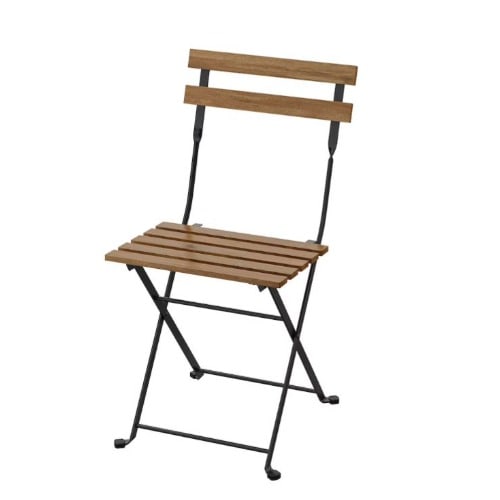 TArnO Foldable Chair - Black & Light Brown