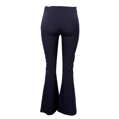 Women's Band Less Boot Cut Trouser - Navy Blue