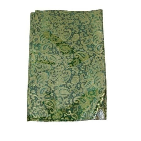 Army Green Mixed With Gold Swiss Gele