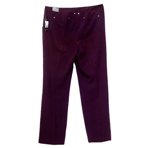 Classic Crepe Corporate Trouser-Deep Burgundy