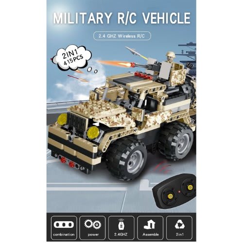 2in1 Educational Building Blocks Remote Control Car- 415 Pieces