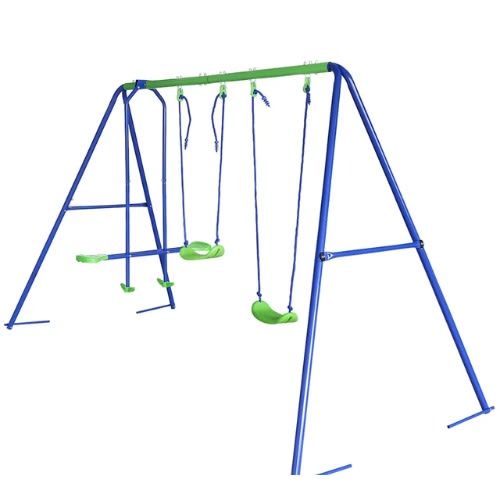 2 Seaters Swing And With Seesaw Glider Sets-323 x 162 x 184cm