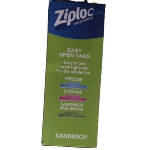 Easy Open Sandwich Tabs ziplock - 125 pieces
