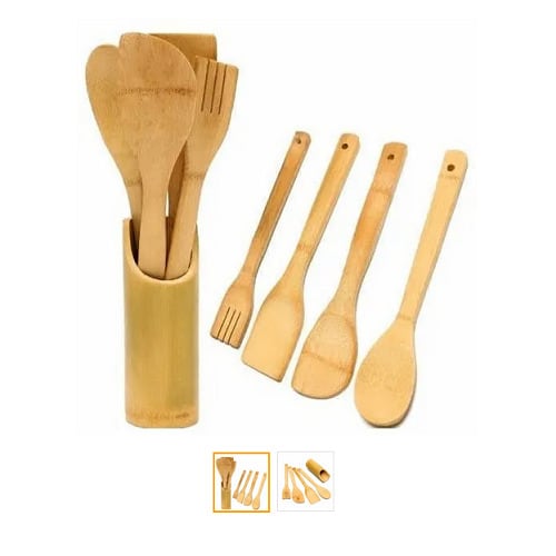 Wooden Kitchen Utensil Set