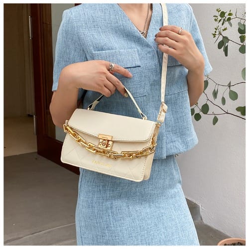 Ladies Hand Bag - White