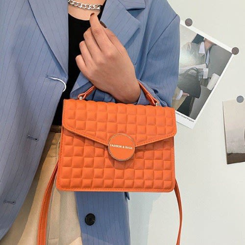 Ladies Handbag - 8X7X13cm - Orange
