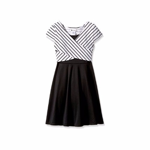 Criss Crossed Ponte Dress - Multicolour