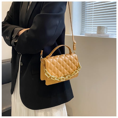Handbags - Single Shoulder Bag- Beige