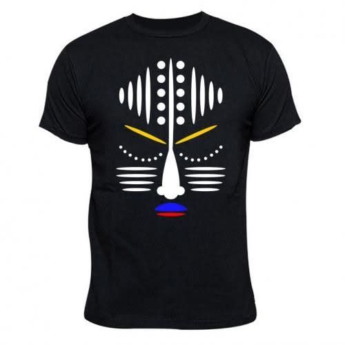 Proudly African Round Neck Tshirt -black