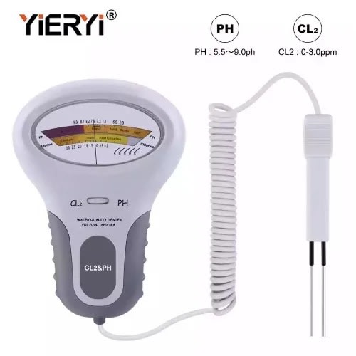 Cl2&ph Tester Portable Residual Chlorine Detector Water Quality Analyzer