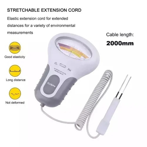 Cl2&ph Tester Portable Residual Chlorine Detector Water Quality Analyzer