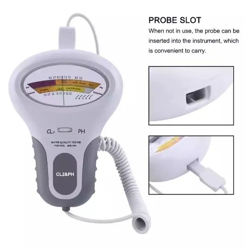 Cl2&ph Tester Portable Residual Chlorine Detector Water Quality Analyzer