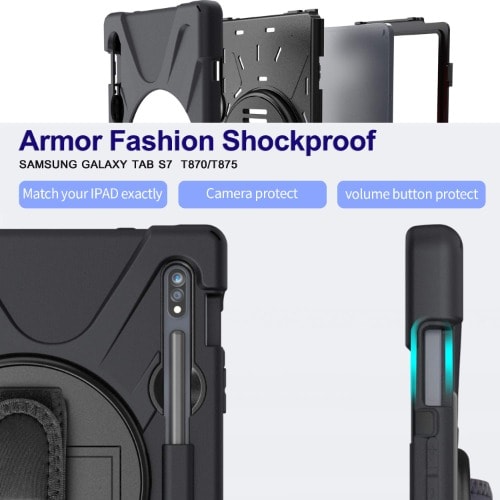 Rugged 3 Layer Armor Defender Tough Protective Case Cover For Samsung Galaxy Tab S8