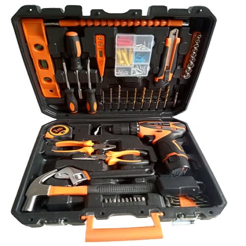 Tools Box Kit With Drilling Machines - 58pcs