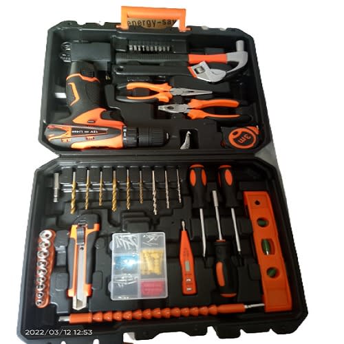 Tools Box Kit With Drilling Machines - 58pcs