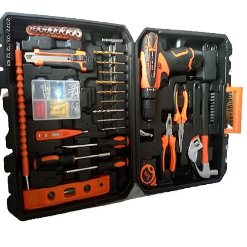 Tools Box Kit With Drilling Machines - 58pcs