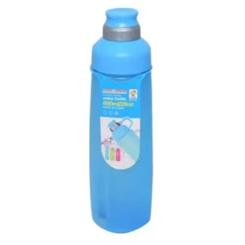 800ml Rubber Bottle - Blue