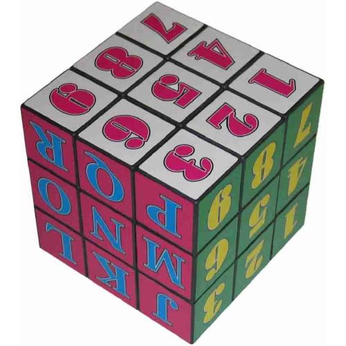 Adult & Kid's 3 Layers Puzzle Cube With Alphabets & Numbers