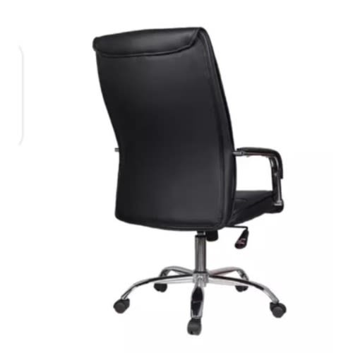 Cushion Leather Chair - Black