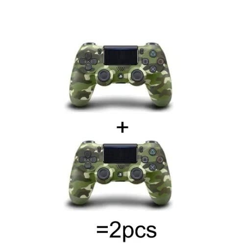 Ps4 Gamepad Controller With Touchpad Lightbar - Green Camo - 2pcs