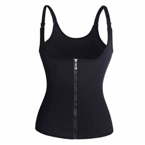 Women Adjustable Latex Steel Bones Waist Shaper- Black