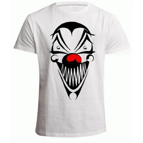 Craze Clown Print Tshirt - White