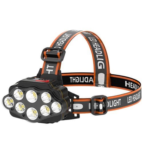 Headlamp Flashlight - 8 Led Bright USB Rechargeable