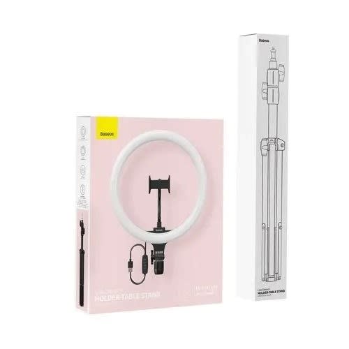Baseus Live Stream Holder -Floor Stand With Fill Light -12"