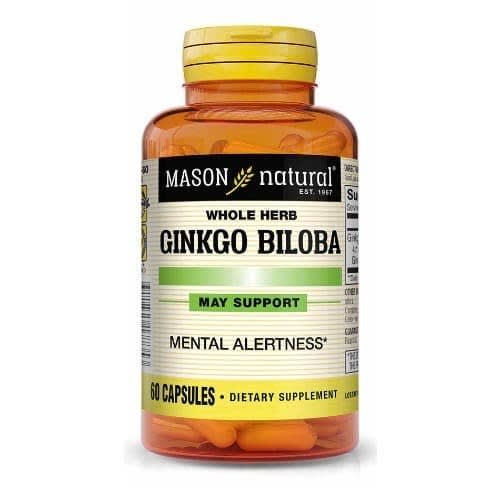 Ginkgo Biloba Dietary Supplement - 60 Capsules