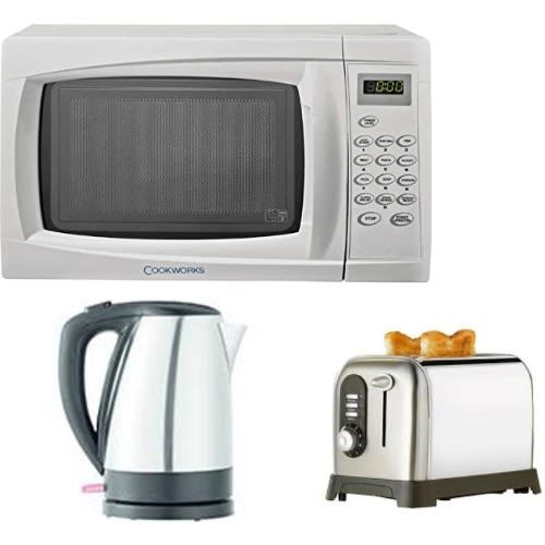 3 In 1 Bundles Microwave,jug, Pop Up Toaster