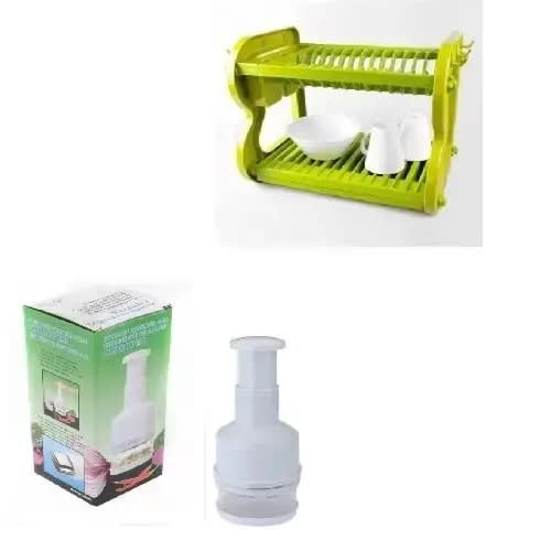 Dish Rack & Onion Slicer